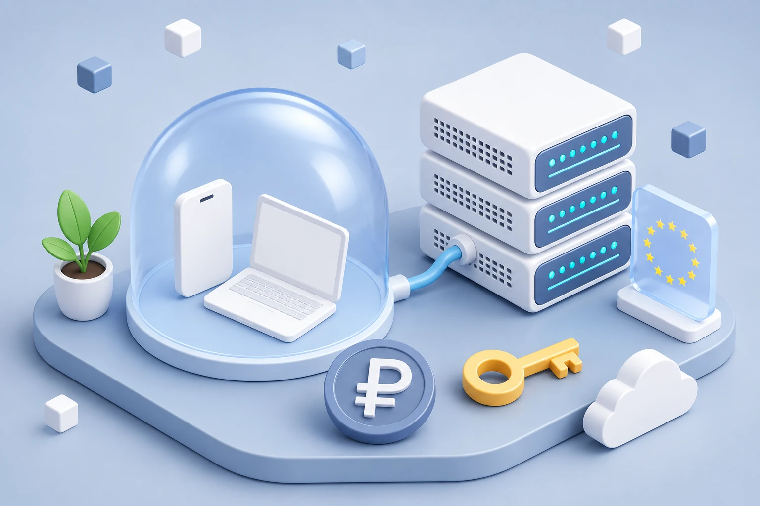 VPS в Европе под личный VPN, локации NL, DE, FI